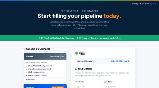 Homepage of Fanisi — LAPS 2