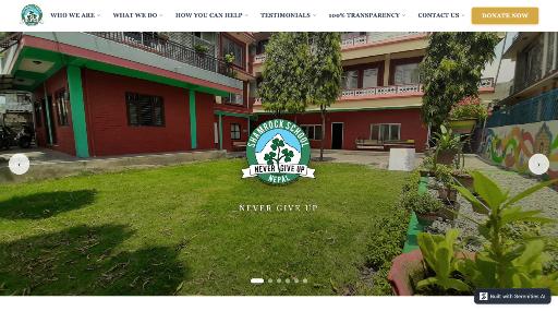 Homepage of Shamrock School